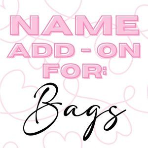 COPY - *Add On* Your Closet Name On The Back Of Our Bag